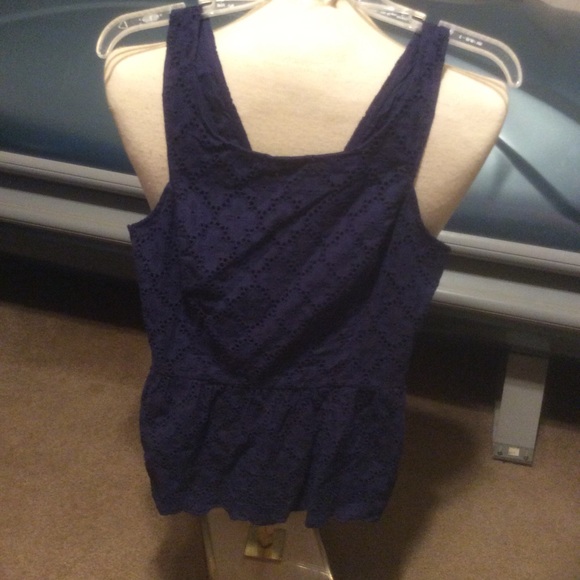 Lilly Pulitzer Navy Eyelet Tank Size 6 - Picture 5 of 15